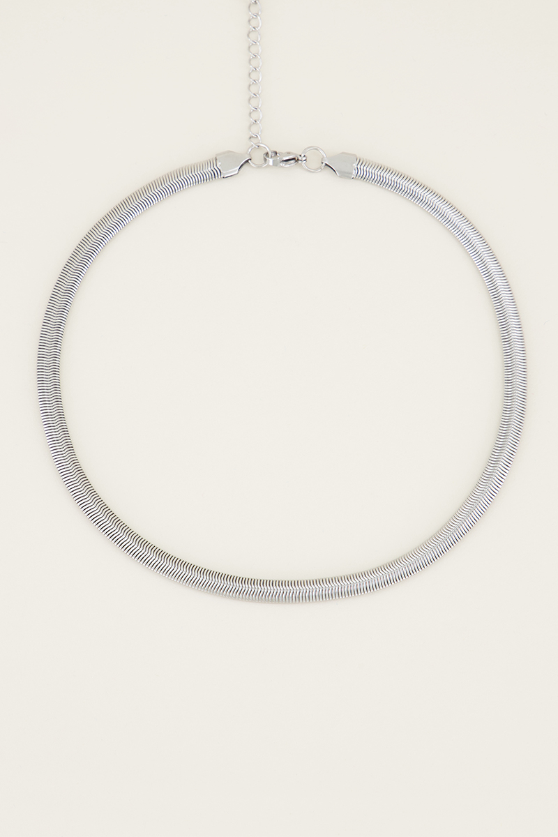 Ketting platte schakels | Ketting zonder hanger My Jewellery