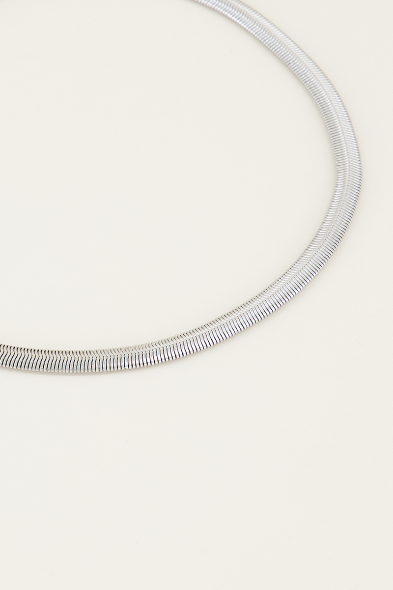 Ketting platte schakels | Ketting zonder hanger My Jewellery