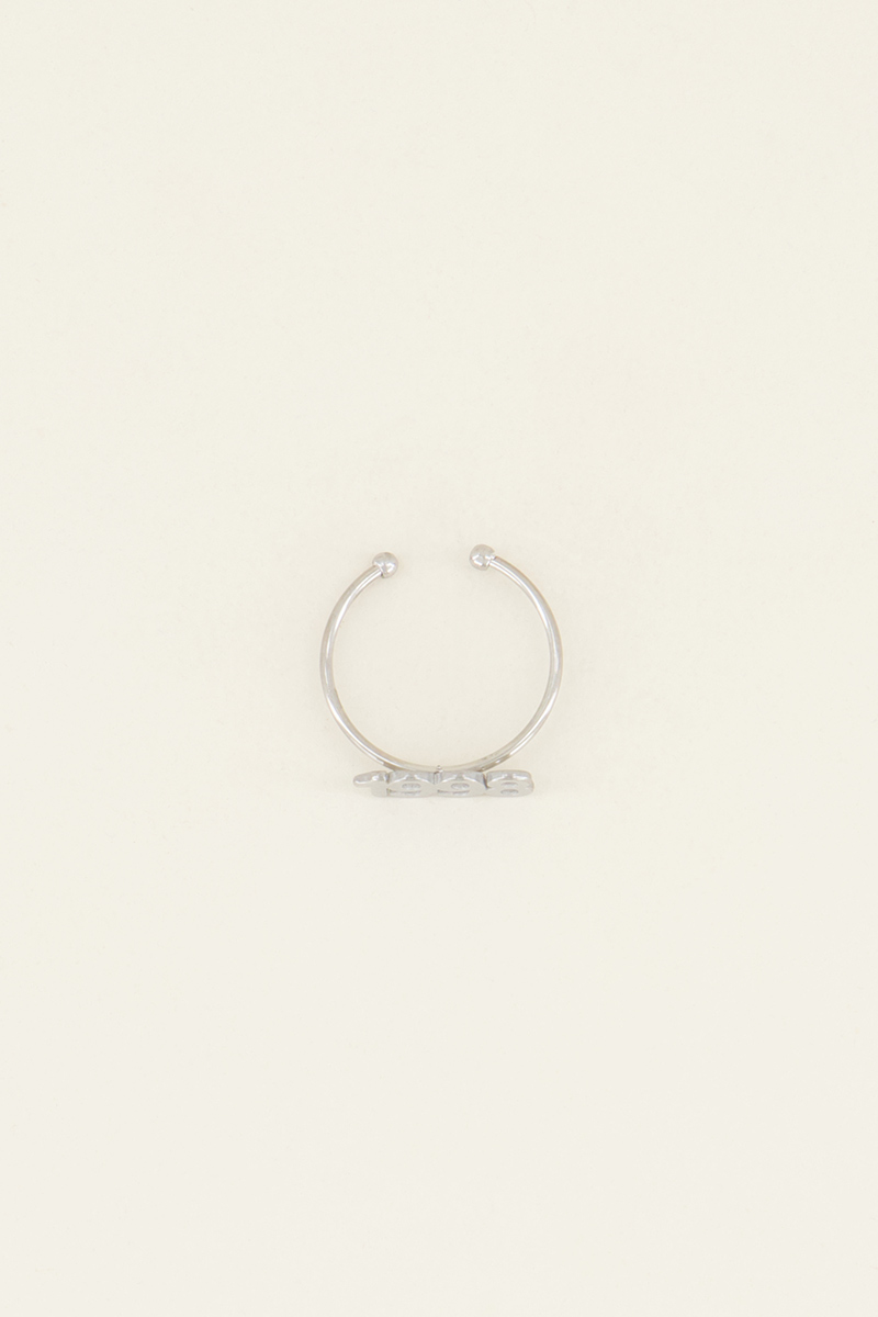 Ring jaartal | Geboortedatum ring My Jewellery