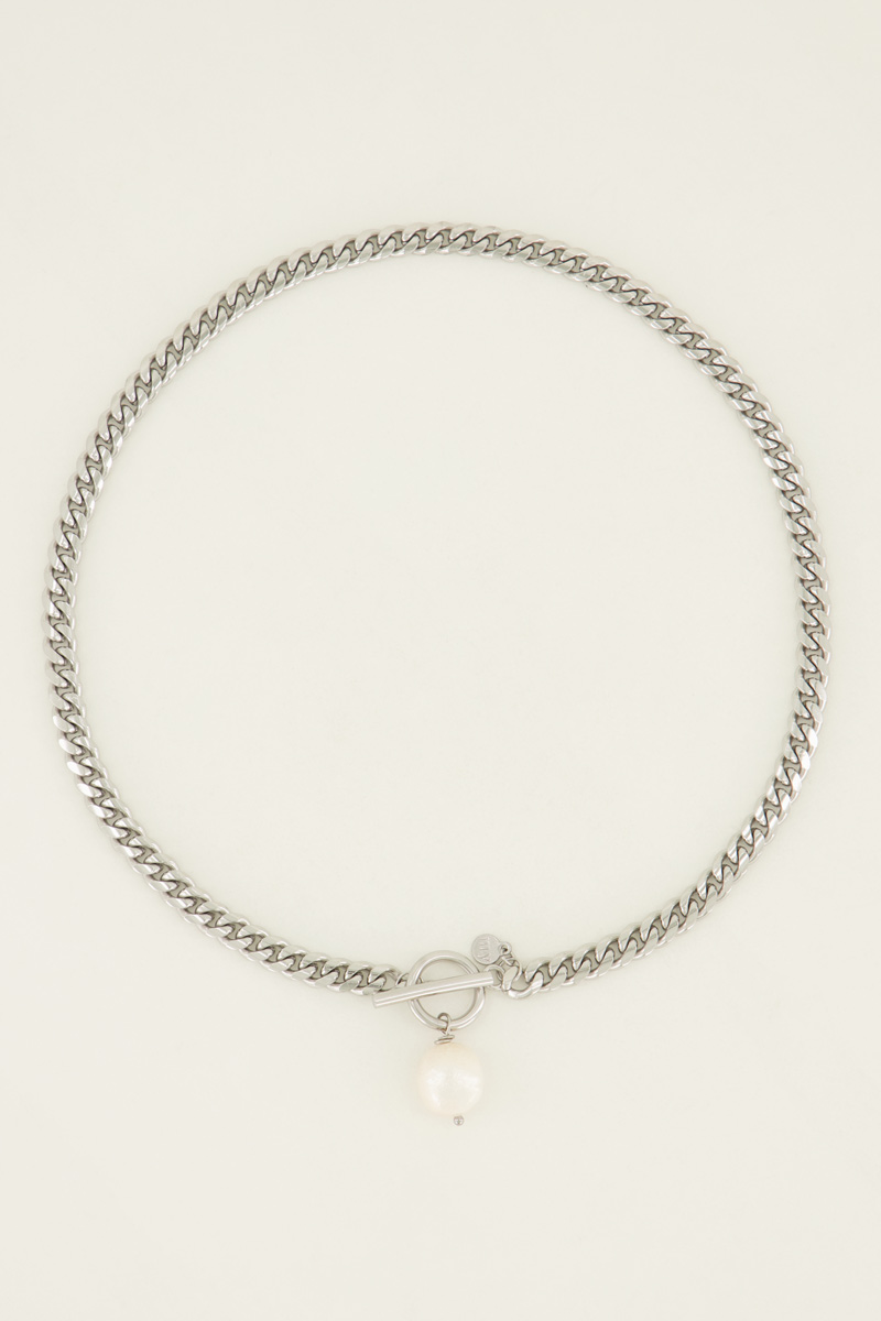 Schakelketting met zoetwaterparel