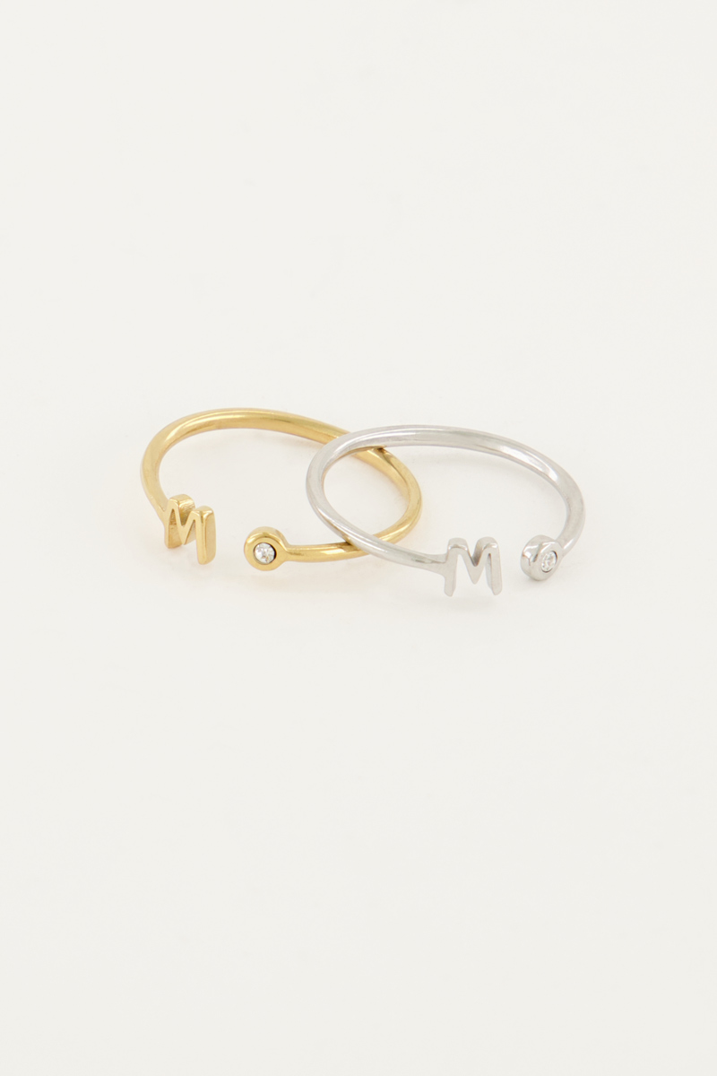 Ring initial diamant