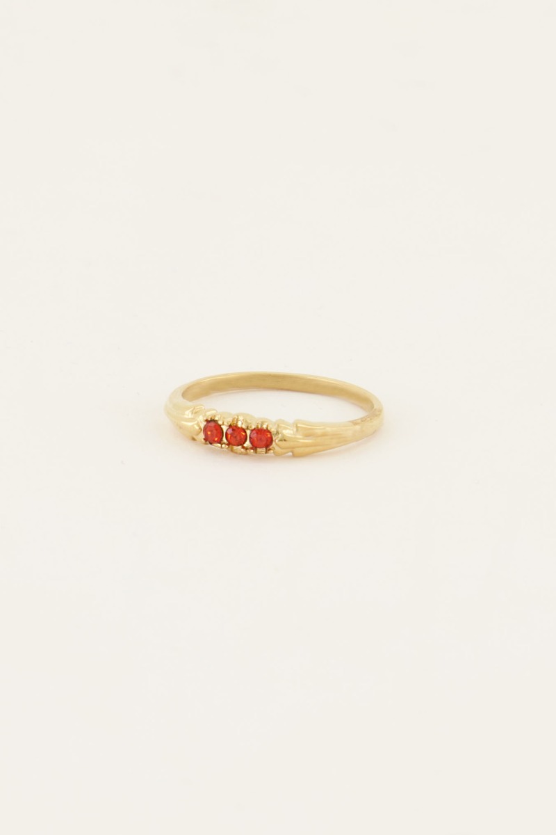 Triple pomegranate ring