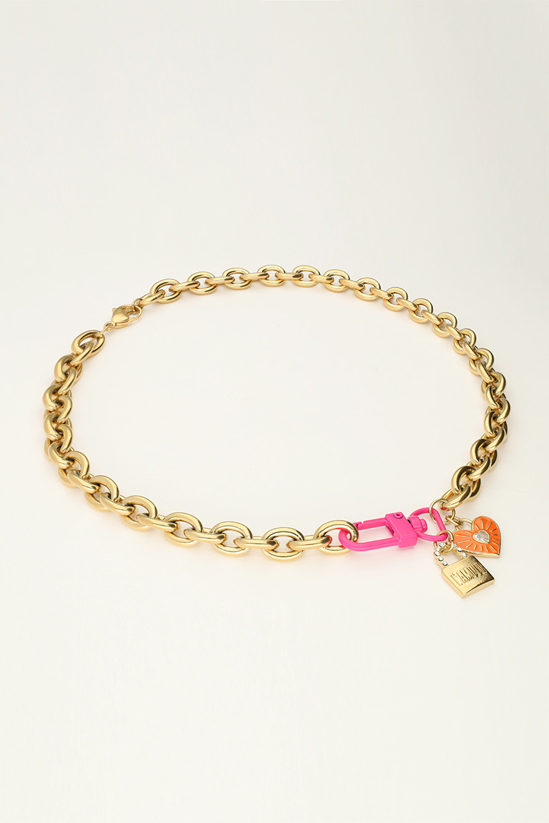 Candy statement necklace with clasp and charms | My Jewellery