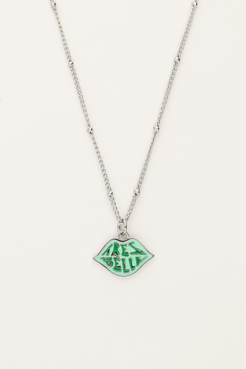 Candy necklace with green très belle charm | My Jewellery