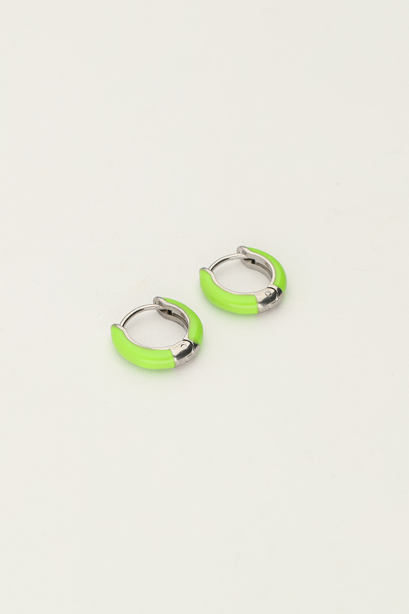 Candy small hoop earrings green | My Jewellery
