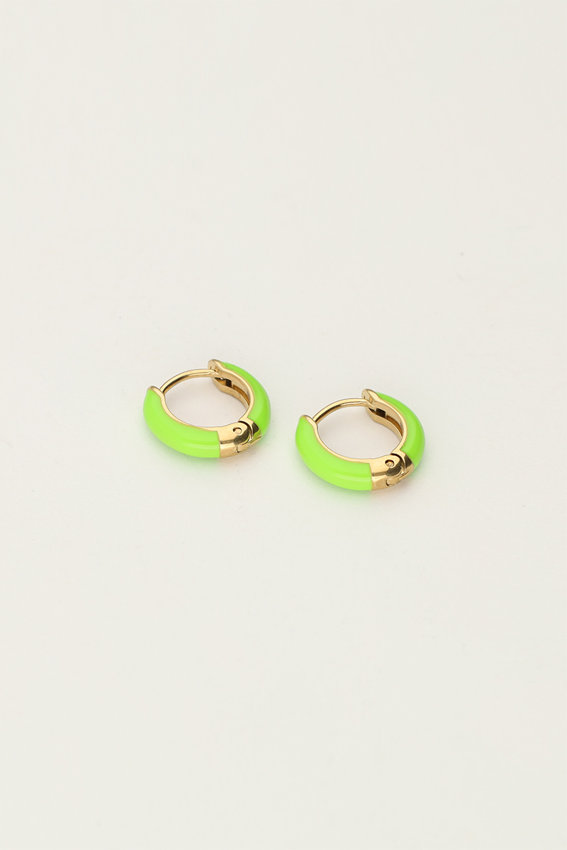 Candy small hoop earrings green | My Jewellery