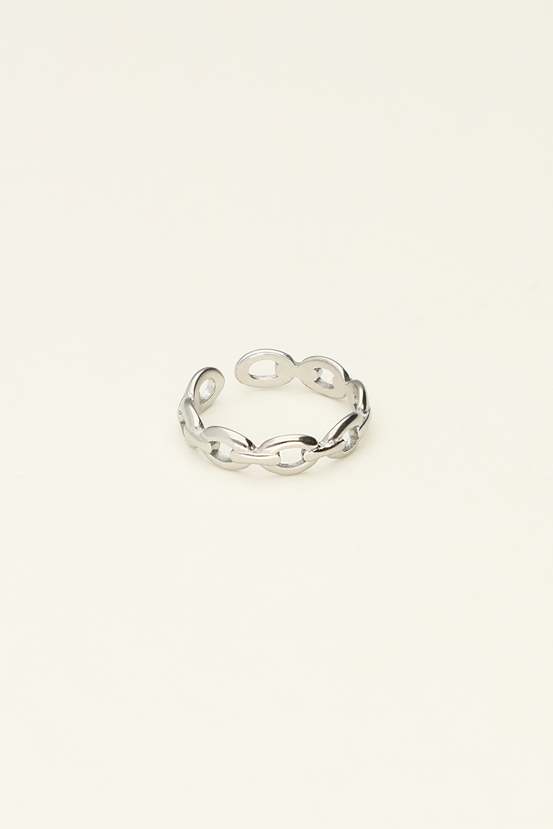 Pink ring met schakels