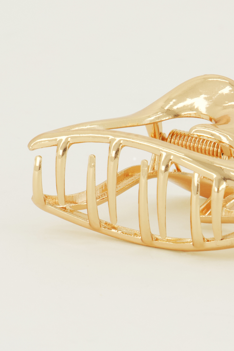 Gold heart hairclip | My Jewellery