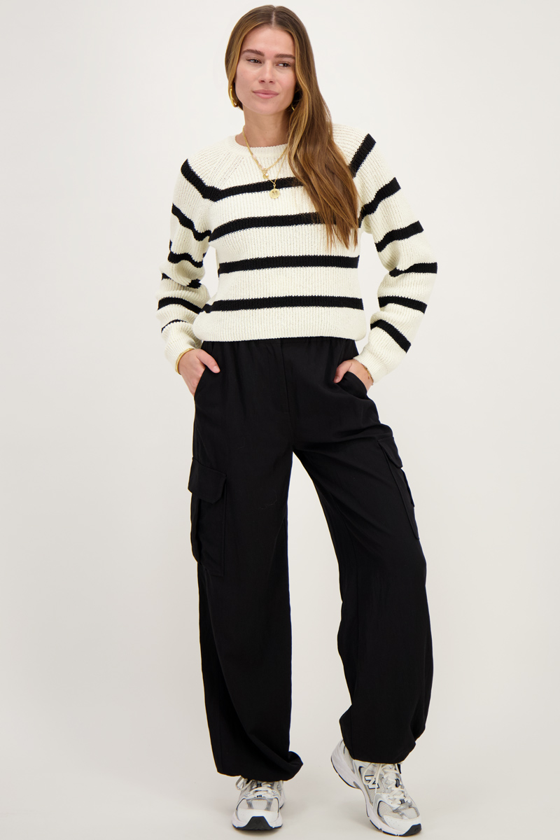 Black & white striped sweater | My Jewellery