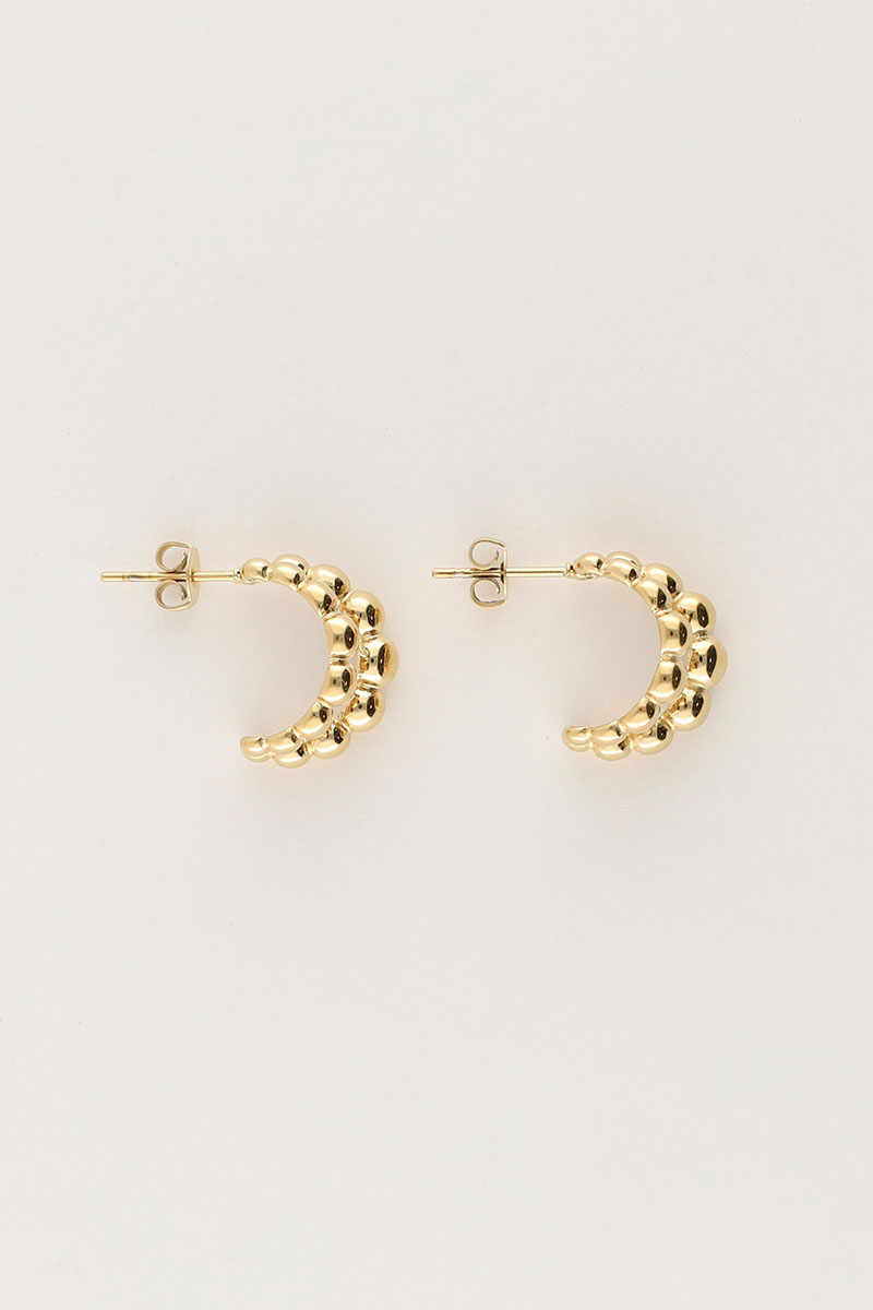 Bold double hoops with dots | My Jewellery