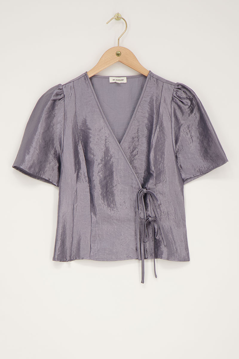 Blouse satinée et nœuds | - My jewellery - Modalova