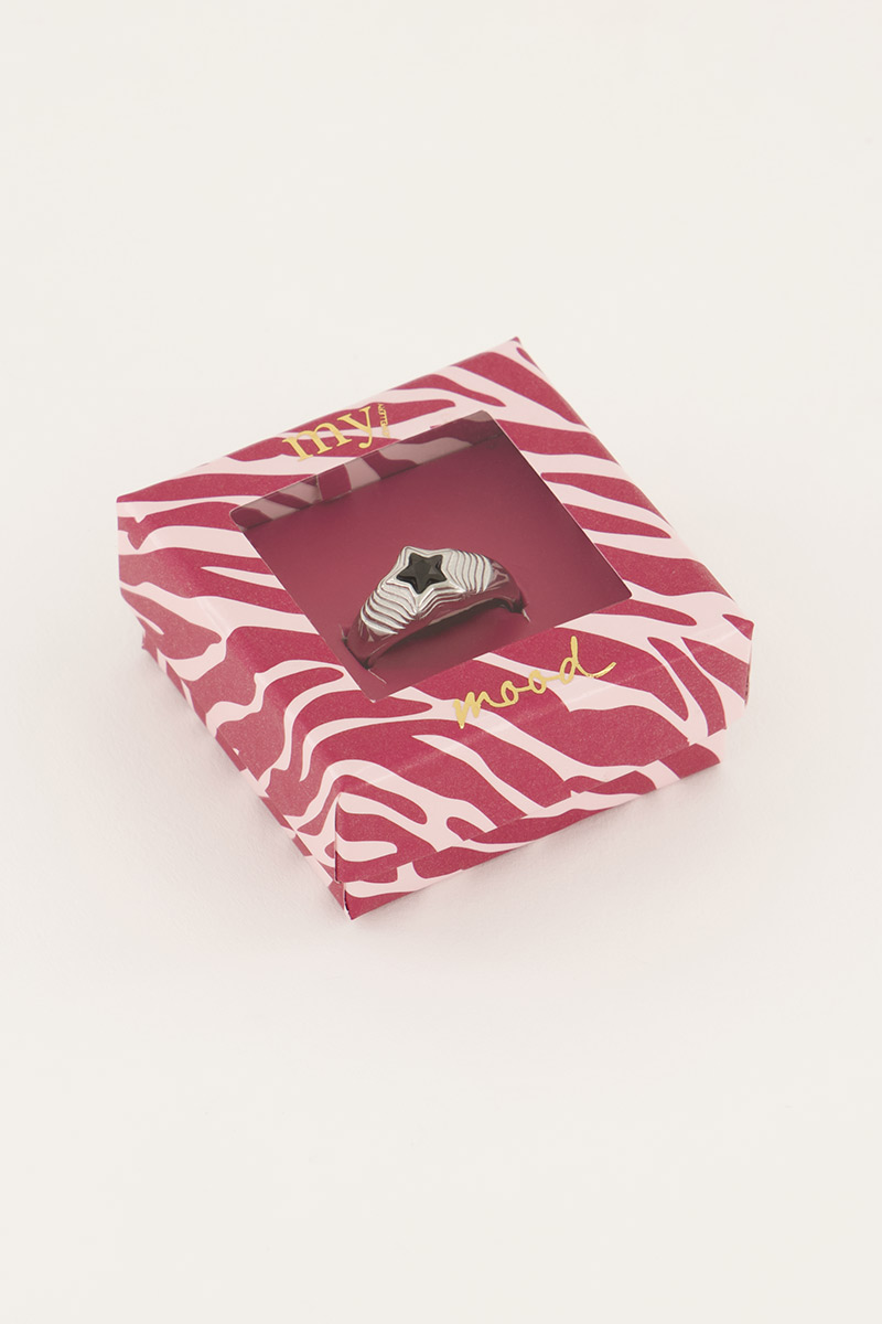 MOOD ring met zwarte ster | My Jewellery