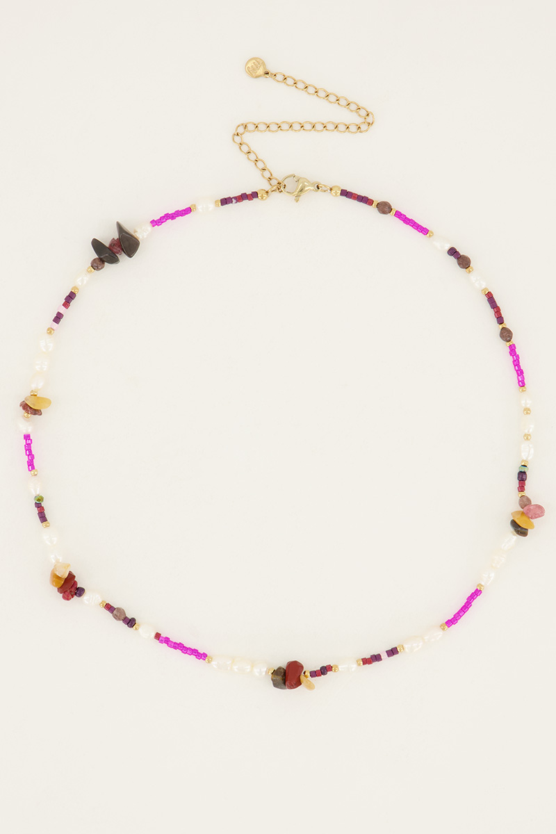 Multicolour necklace with various beads | My Jewellery