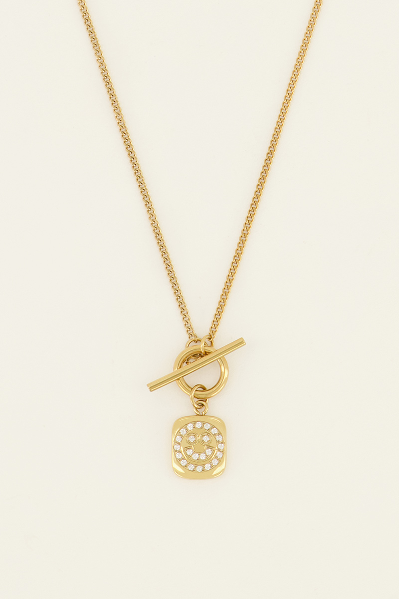 Sunchasers collier avec fermoir et smiley en strass | - My jewellery - Modalova