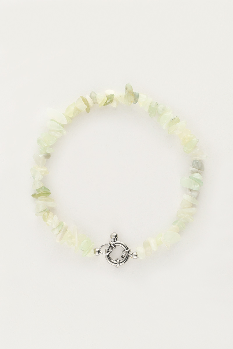 Ocean armband met mintgroene steentjes