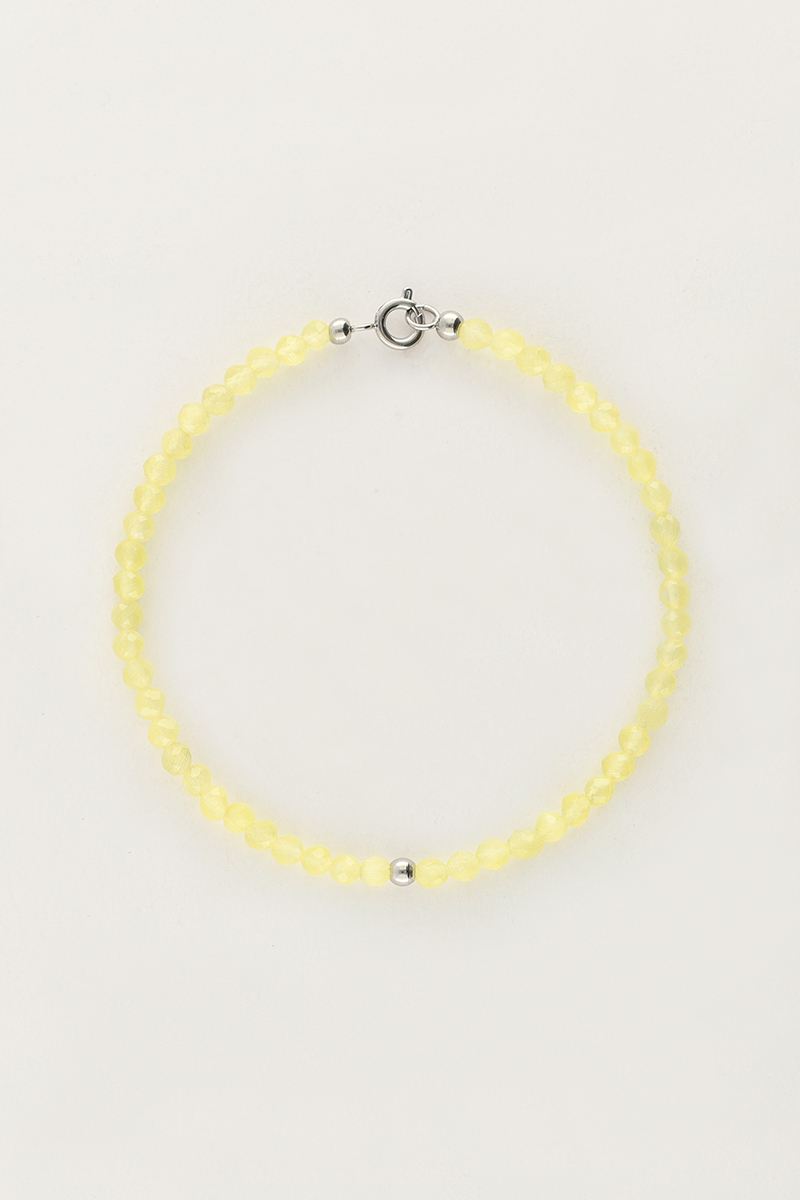 Ocean Armband mit kleinen Perlen Limette