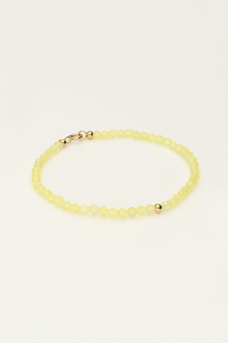 Ocean bracelet with small lime beads | My Jewellery