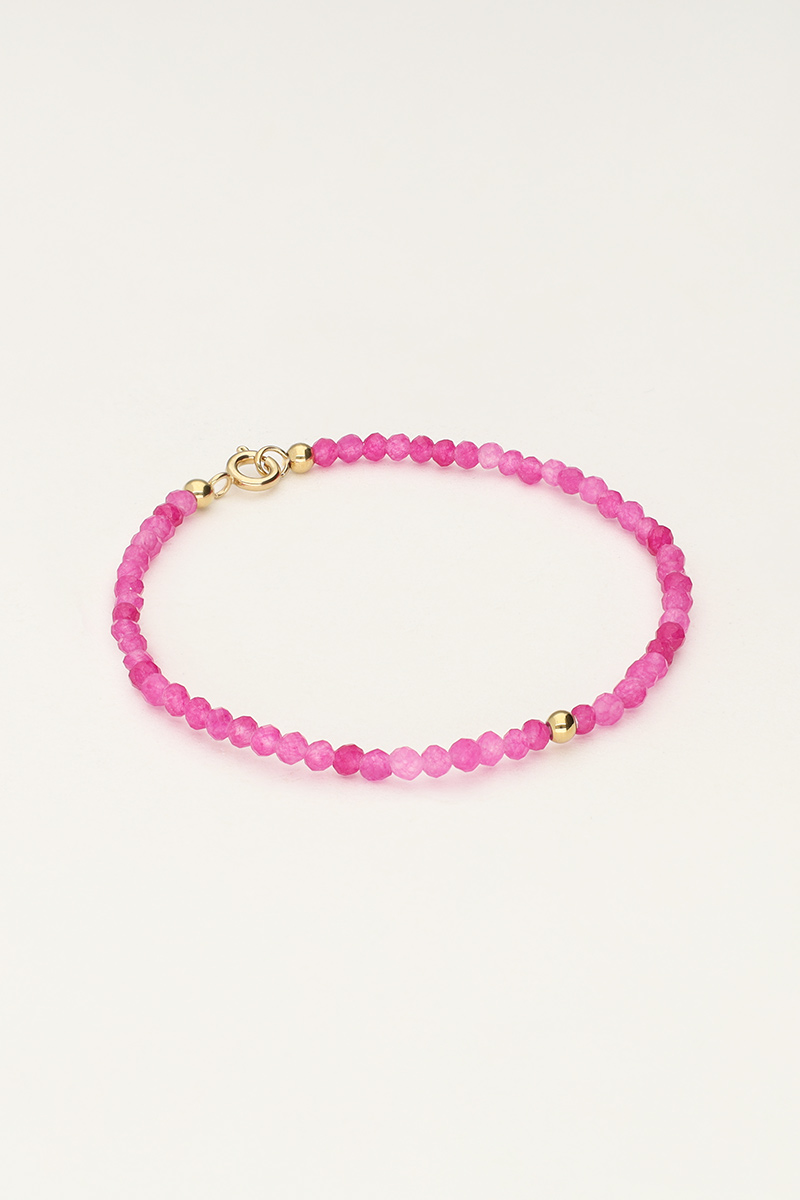 Ocean Armband mit kleinen Perlen Pink