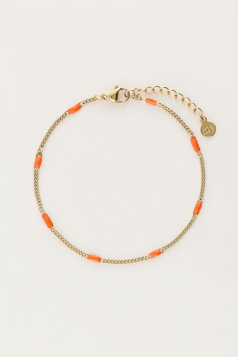 Ocean minimalistisches Armband orange
