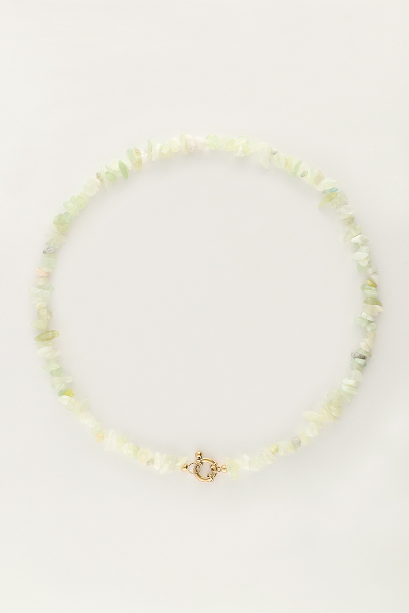 Ocean ketting met mintgroene steentjes