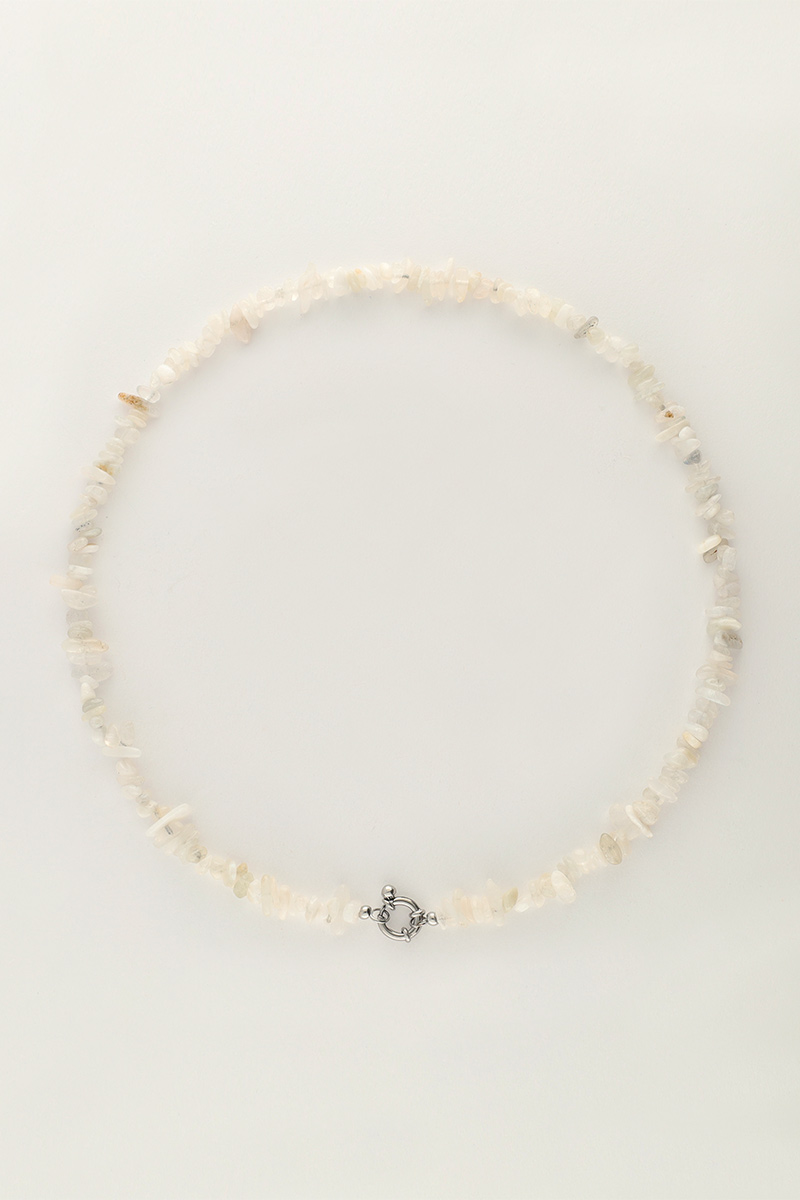 Ocean ketting met witte steentjes
