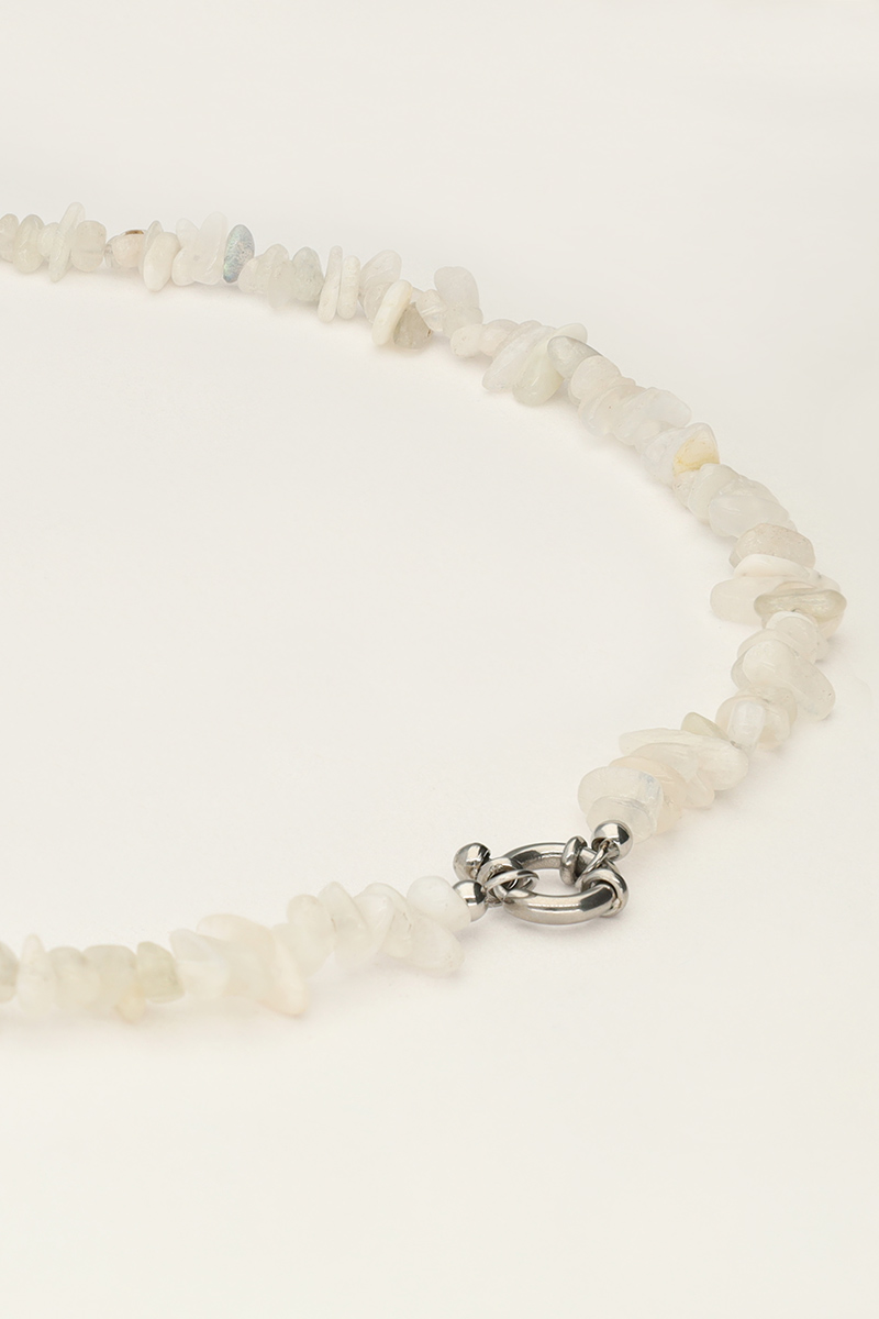 Ocean ketting met witte steentjes
