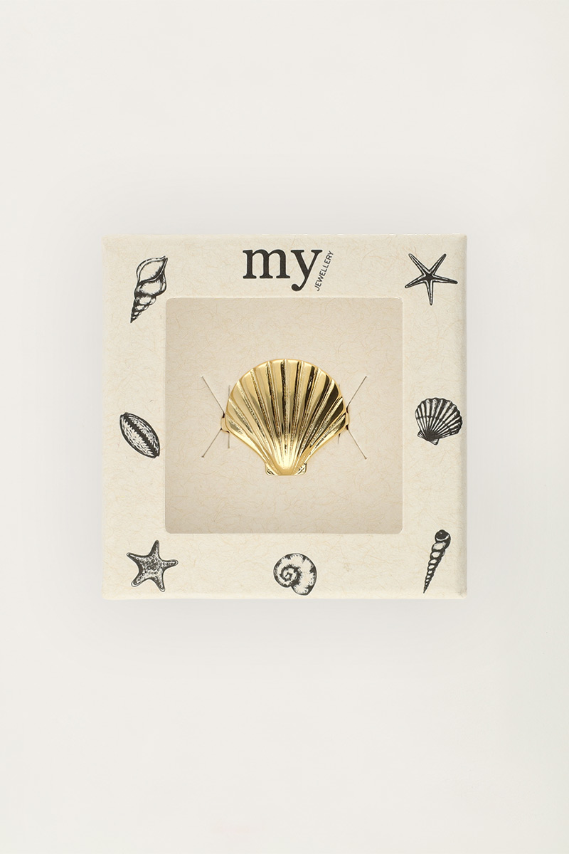 Ocean ring met schelp