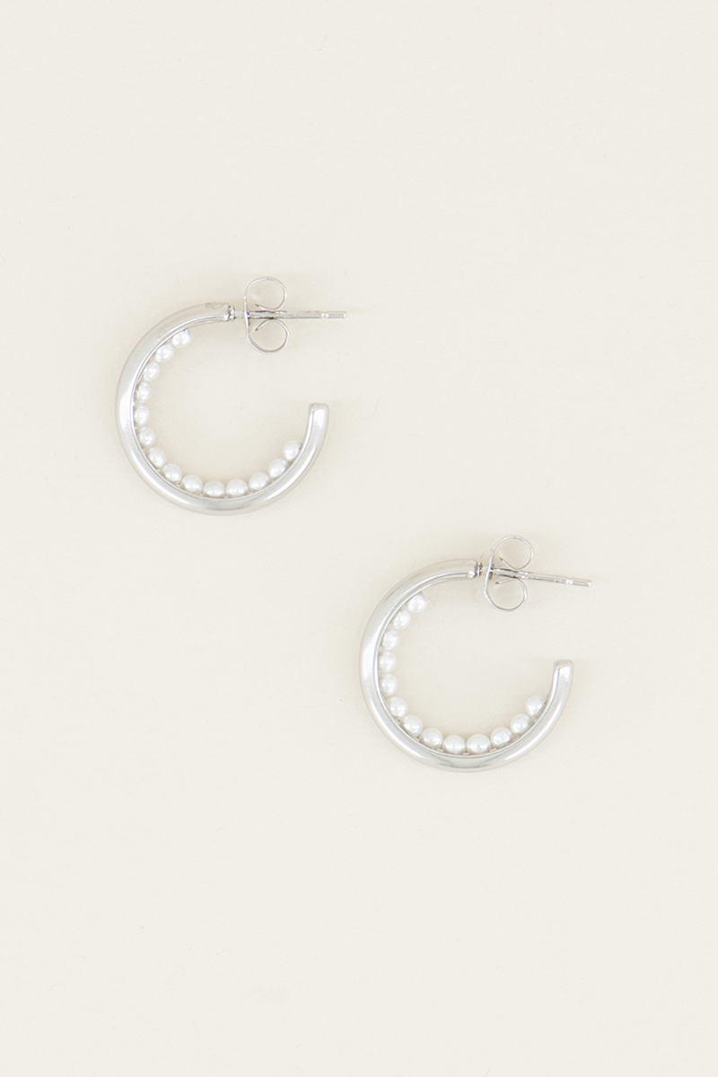 Small earrings with pearls | Pearl earrings My Jewellery