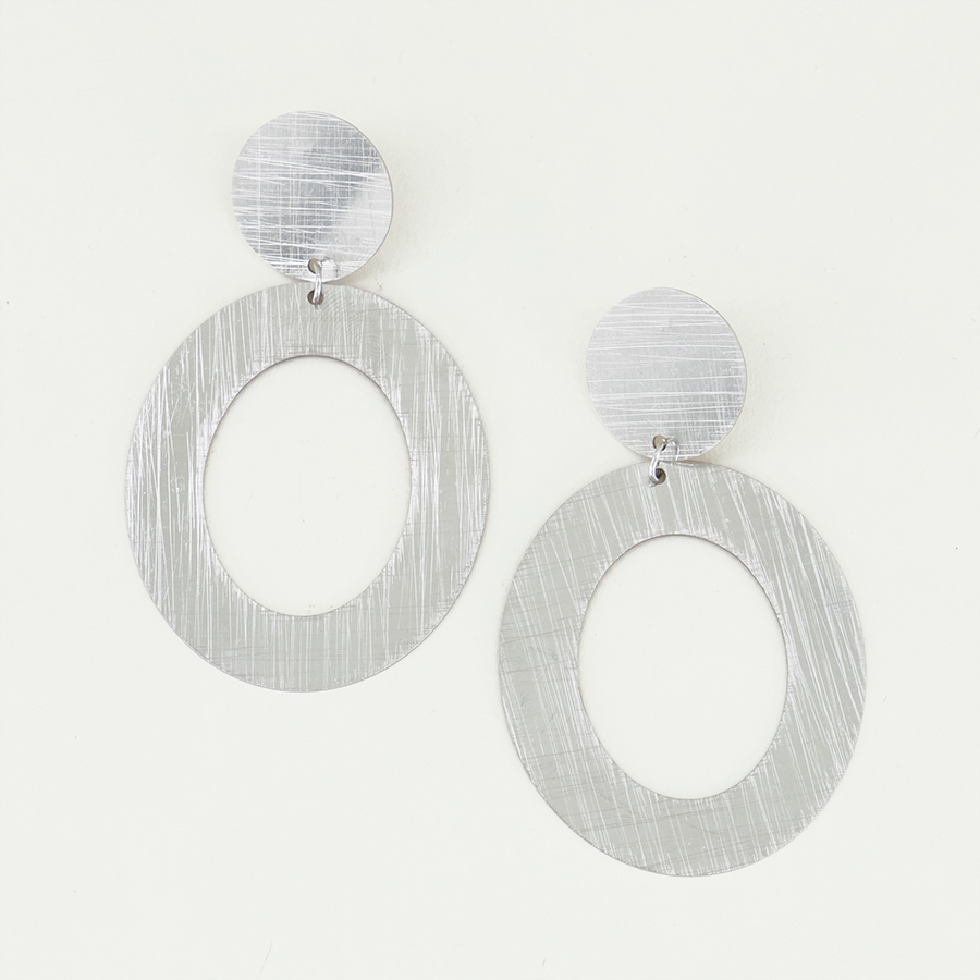 My Jewellery Statement oorhangers grote ovaal female Goud/Zilver one size