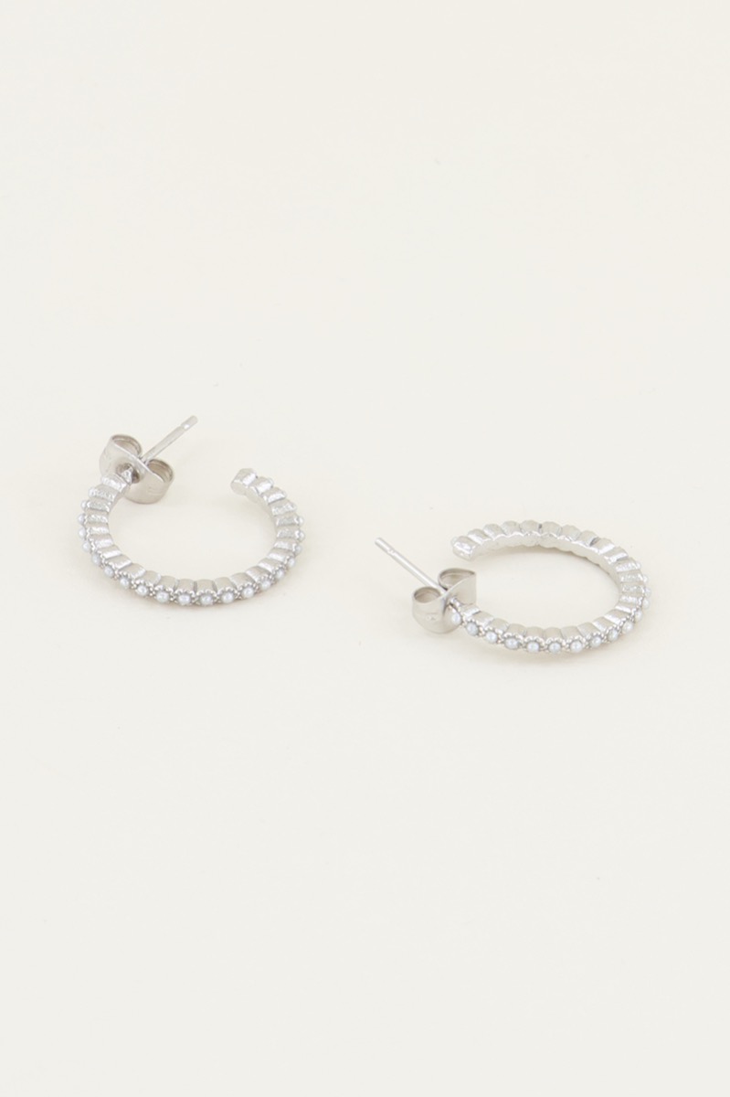 Oorringen met kleine parels My jewellery