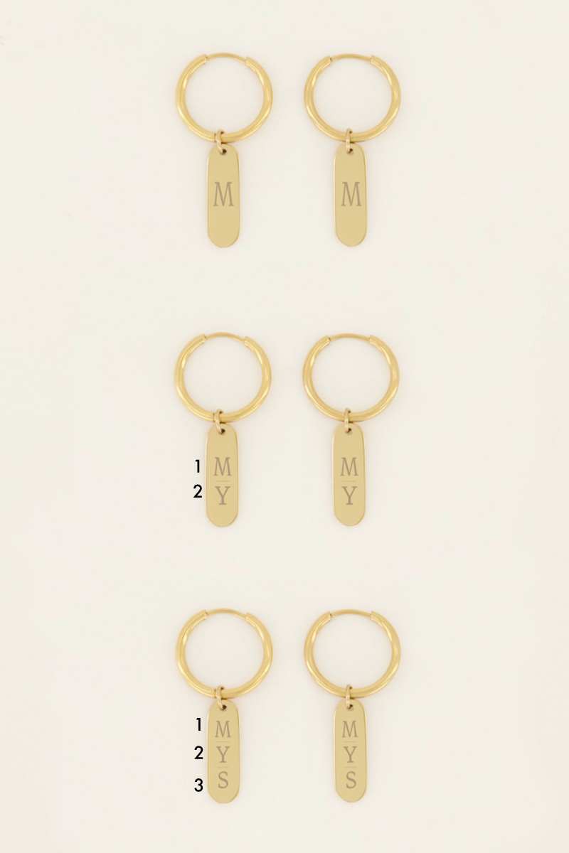 Atelier oorringen met bedel | My Jewellery