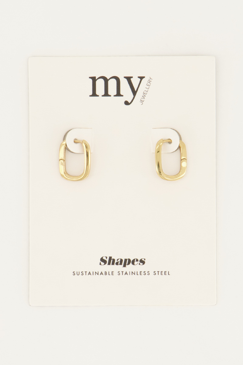 Oorbellen ovaal klein