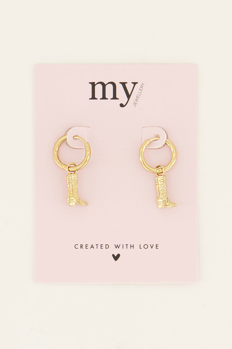 Oorringen met cowboy boots | My Jewellery