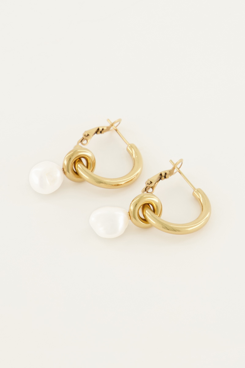 My jewellery Oorringen met parel