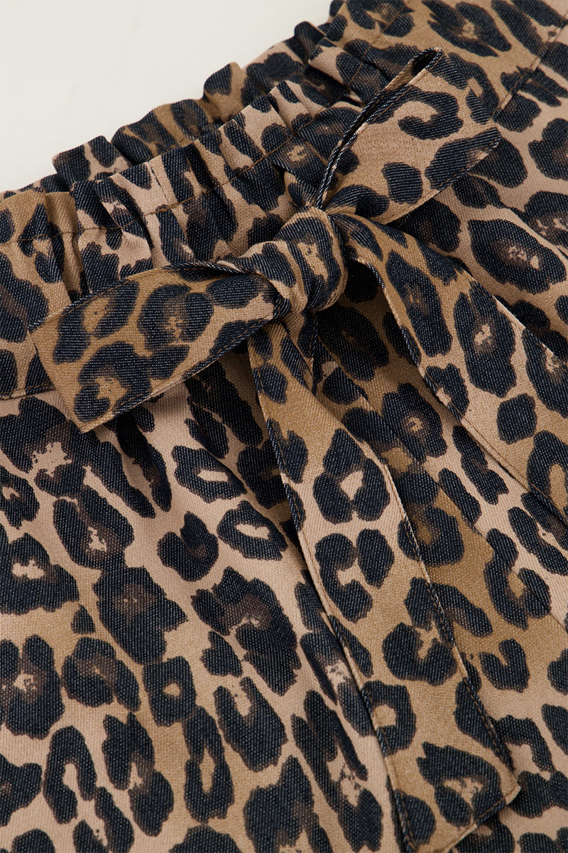Paperbag shorts with panther print | My Jewellery