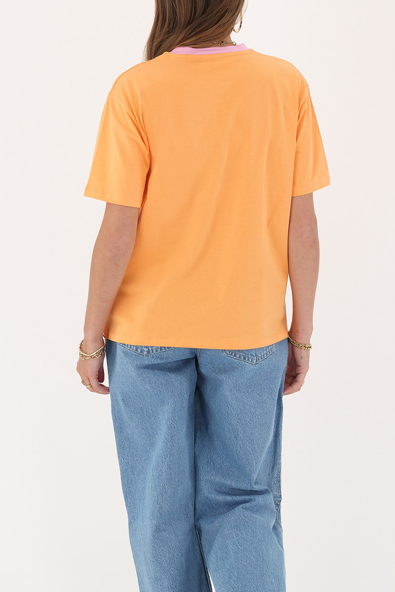 Peach T-shirt "Sunny state of mind" | My Jewellery