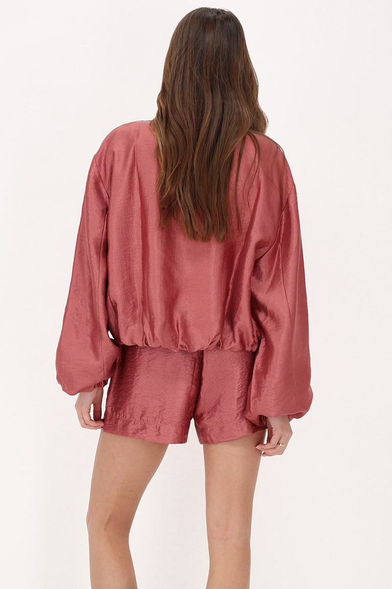 Pink bomber satin look | My Jewellery