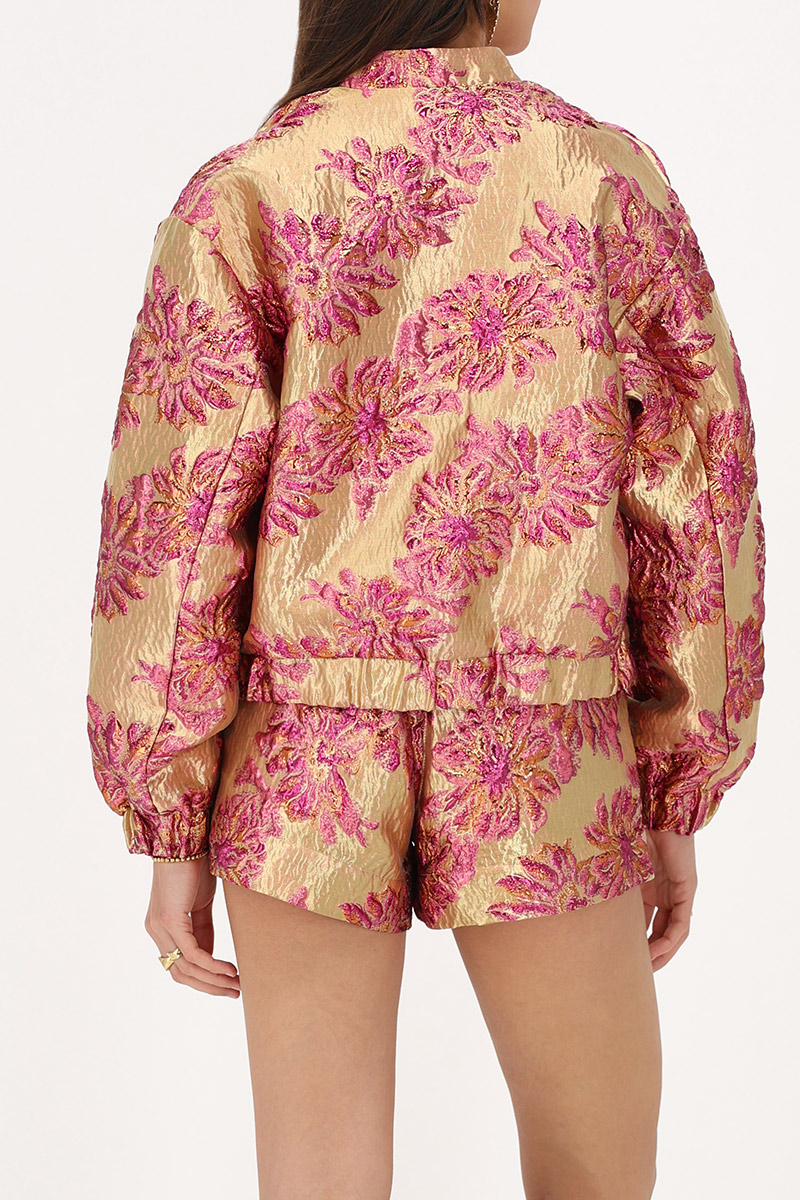 Pink jacquard shorts | My Jewellery