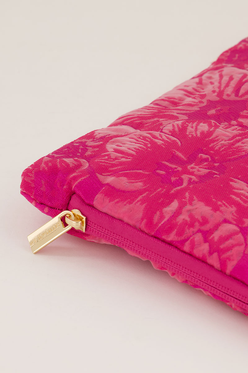 Pink laptop sleeve with jacquard | My Jewellery
