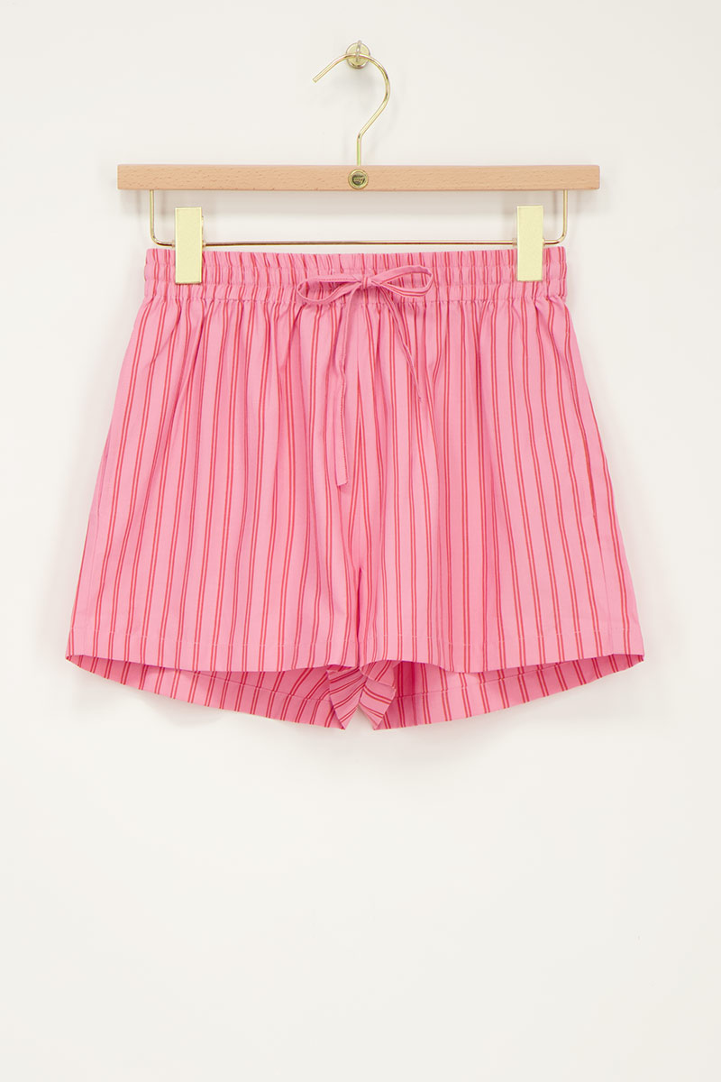 Pink striped shorts | My Jewellery