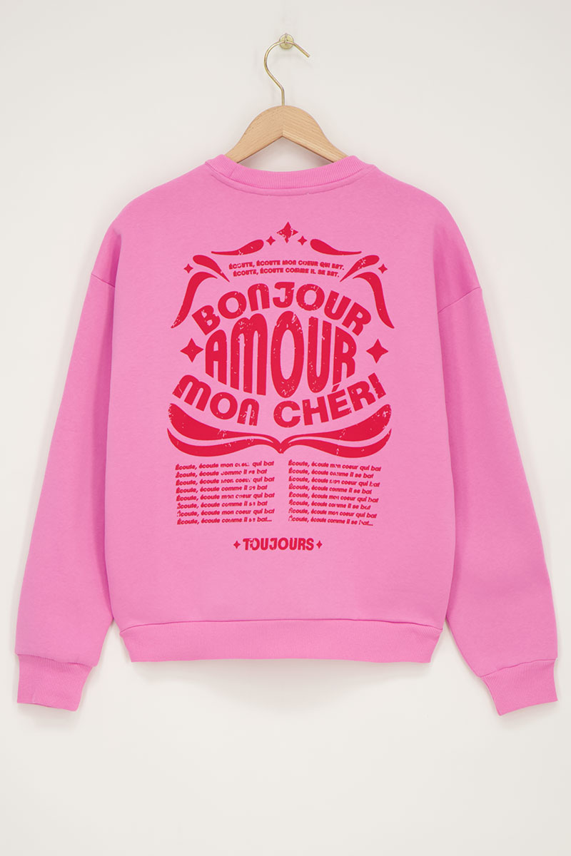 Sweat "Bonjour amour mon chéri"| - My jewellery - Modalova