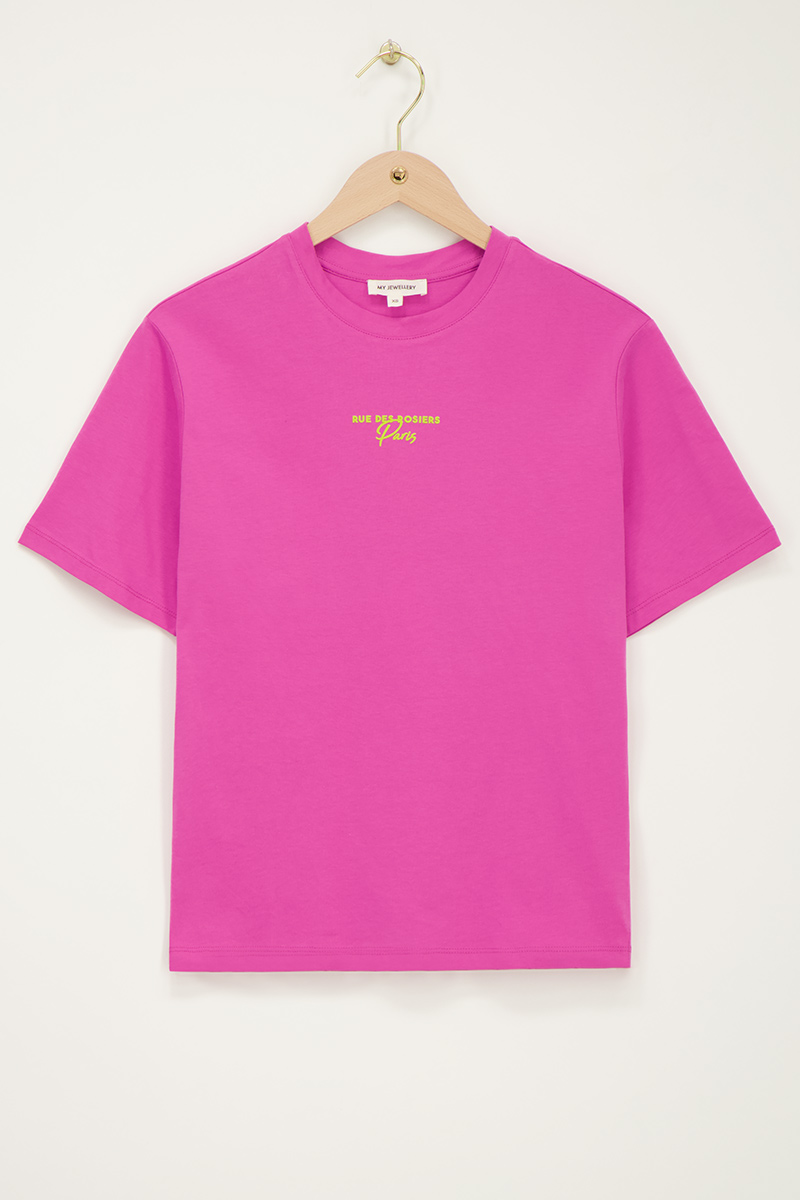 Pink T-shirt "Circle I'art" | My Jewellery