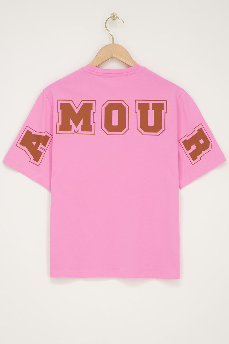 Pink T-shirt "Amour" | My Jewellery