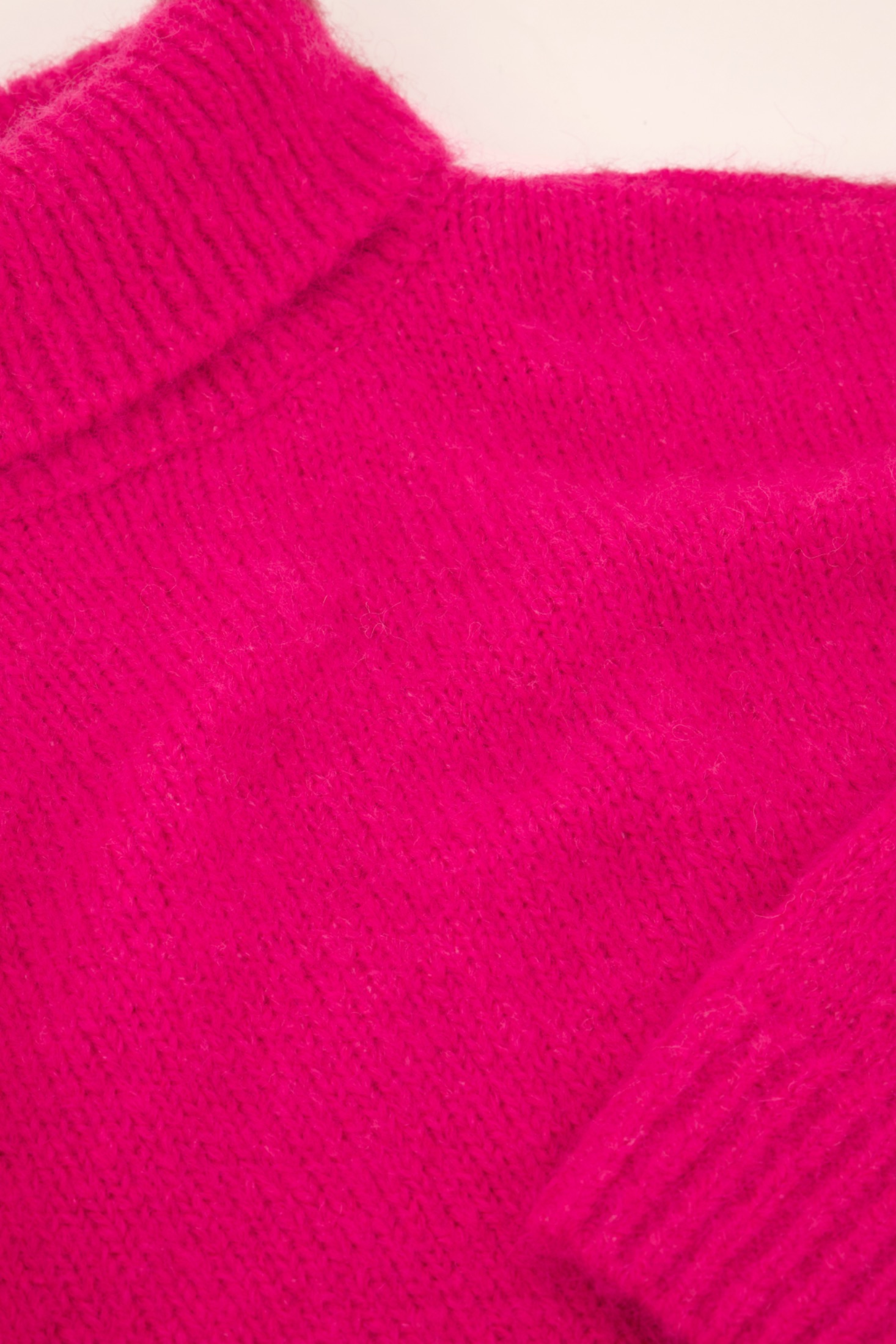 pink wide jumper with turtleneck | My Jewellery
