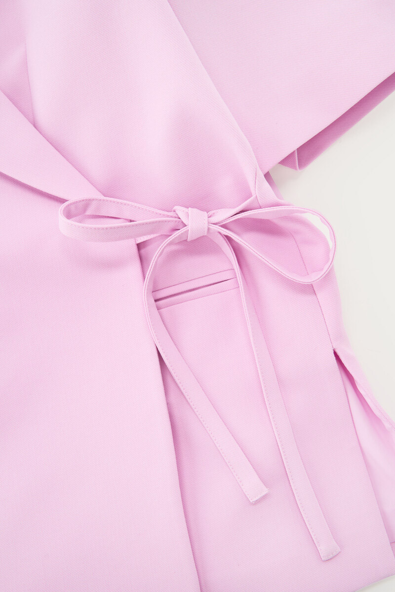 Light pink oversized blazer with short sleeves | My Jewellery