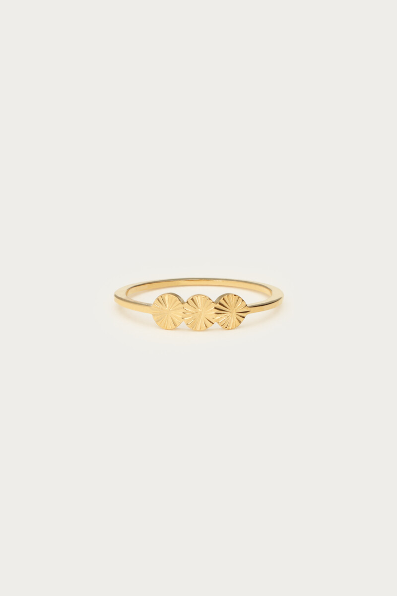 Ring met drie muntjes