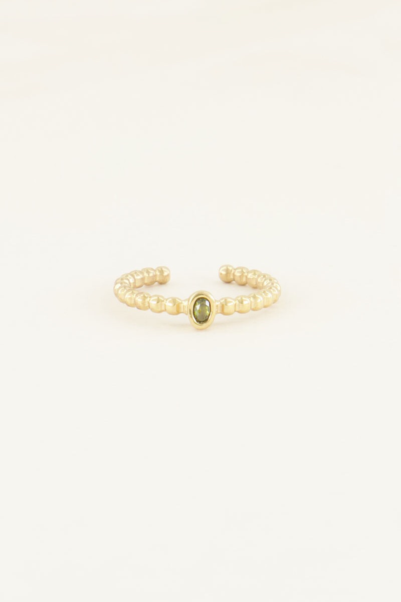 Geboortesteen ring