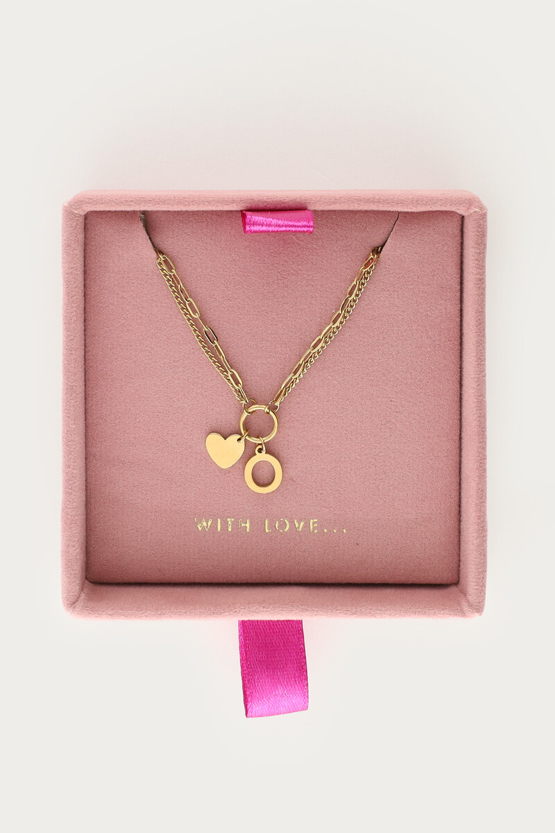 Chaîne à double maillon avec initiale My Jewellery Doré One size femme