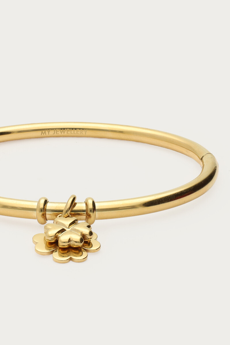 Gratitude bangle with clovers | My Jewellery