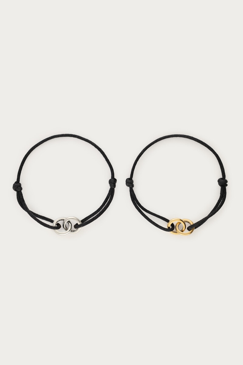 Zwarte forever connected armband